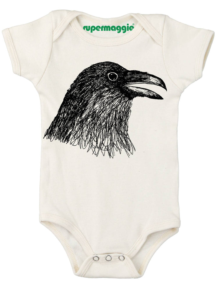 Crow Head Organic Bodysuit