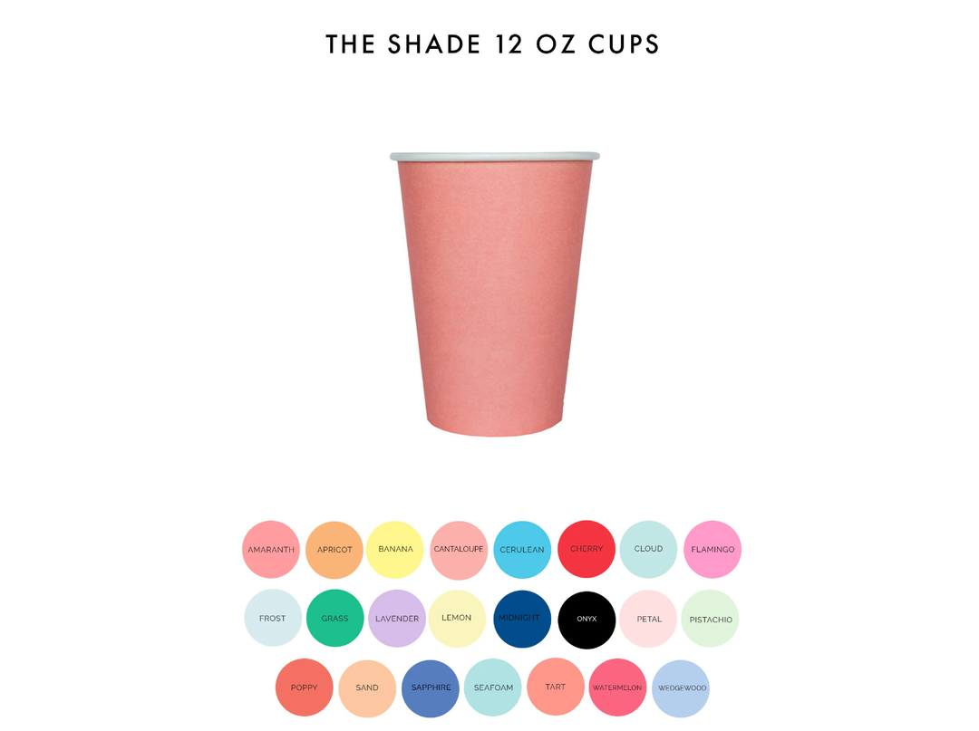 12 oz Cups - Banana Yellow