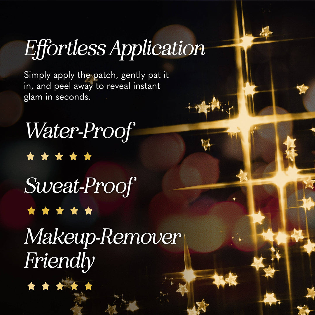 Gold Glitter Freckles Makeup Patches: 6