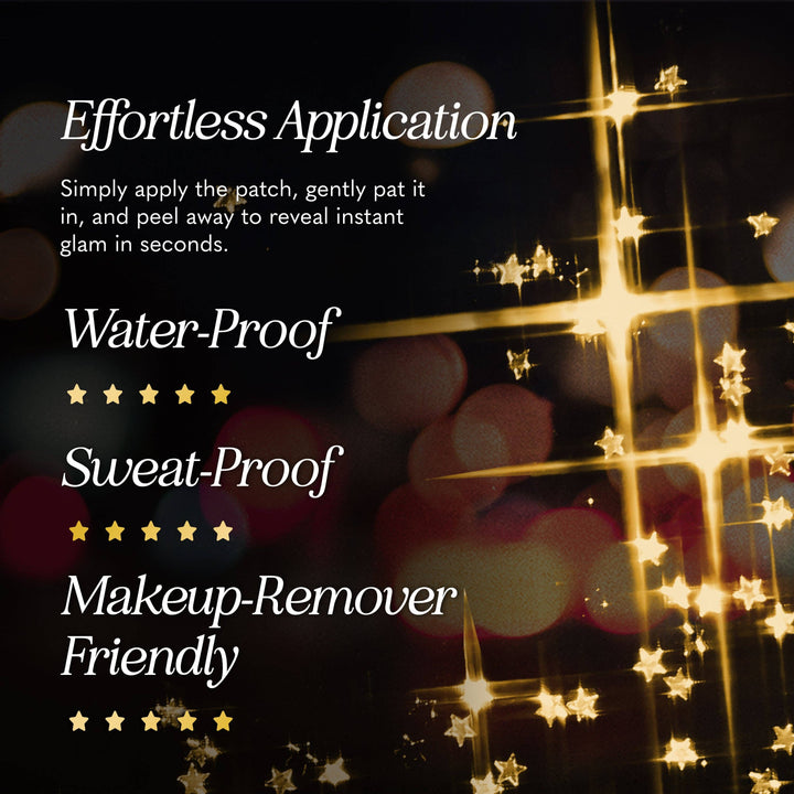Gold Glitter Freckles Makeup Patches: 6