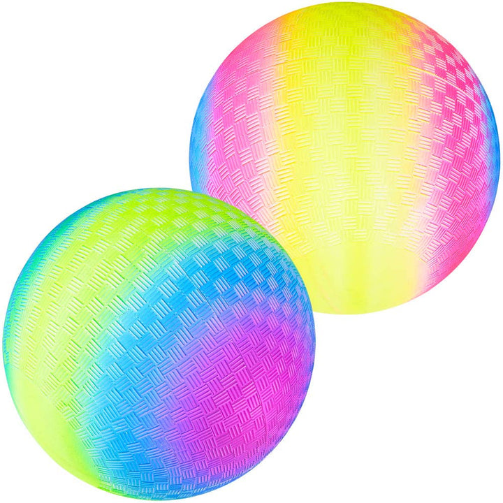 9" RAINBOW Playground Ball