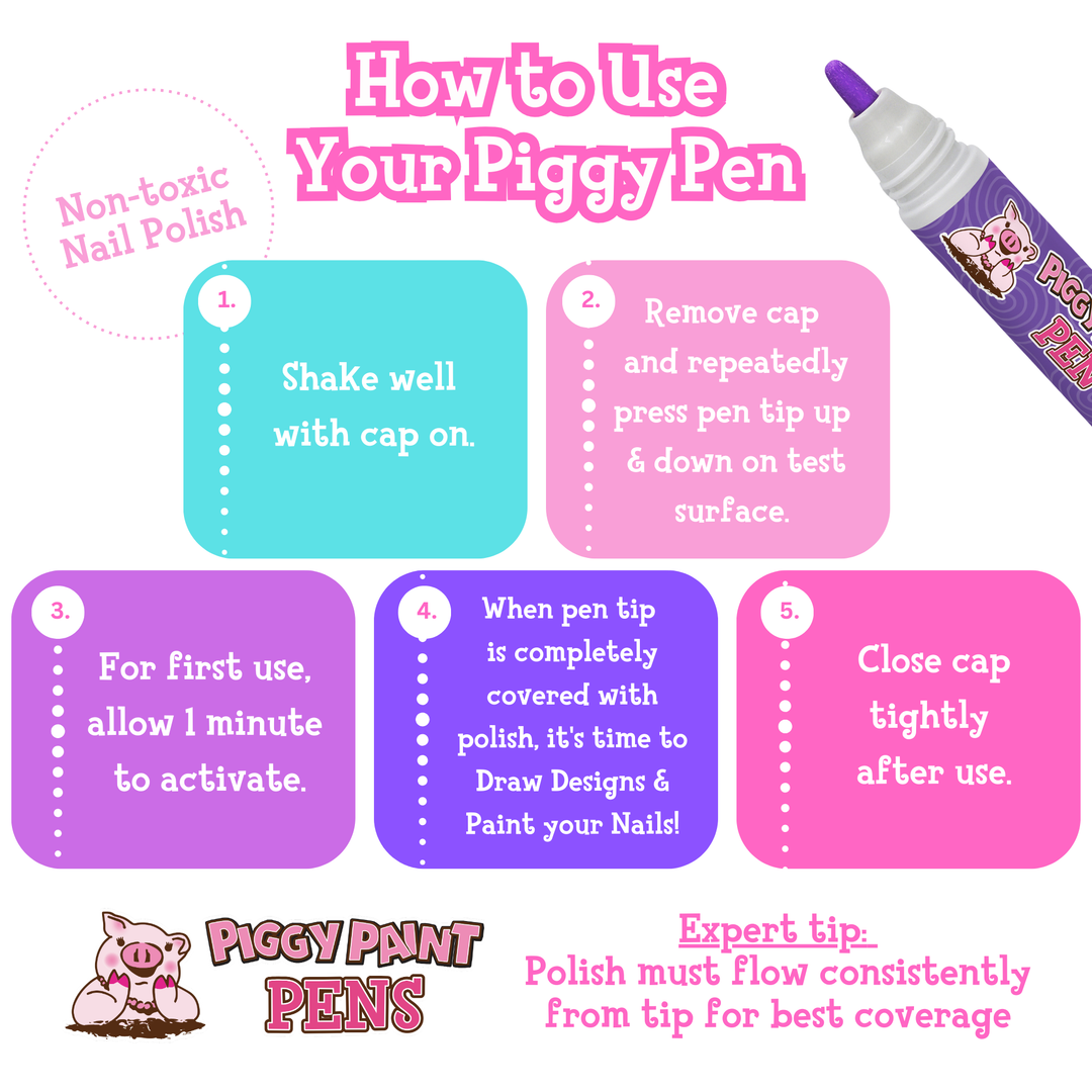 Purple Nail Polish Paint Pen