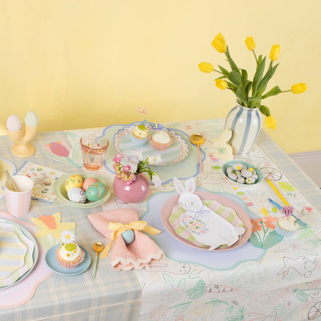 Wavy Round Paper Placemats