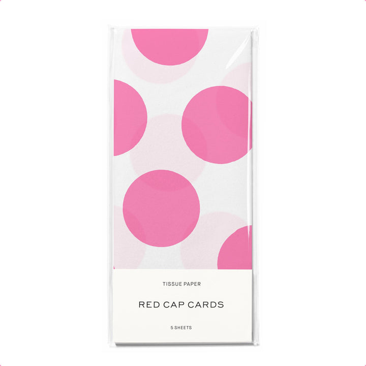 Pink Dots tissue paper: 5 Sheets