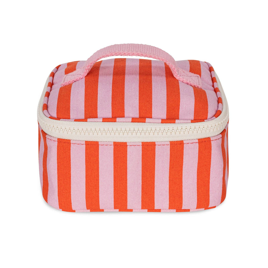 Mini Zip Cube - Awning Stripe Pink
