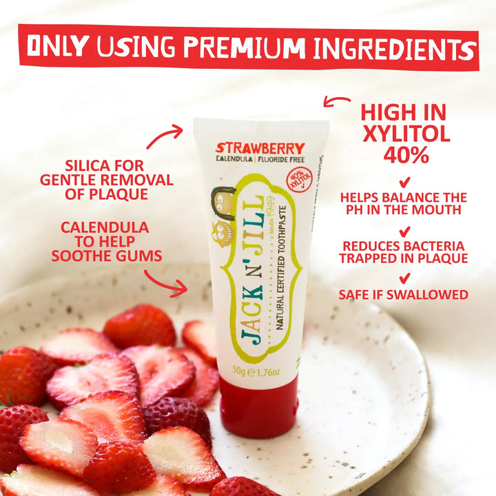 Strawberry Natural Certified Kids Toothpaste