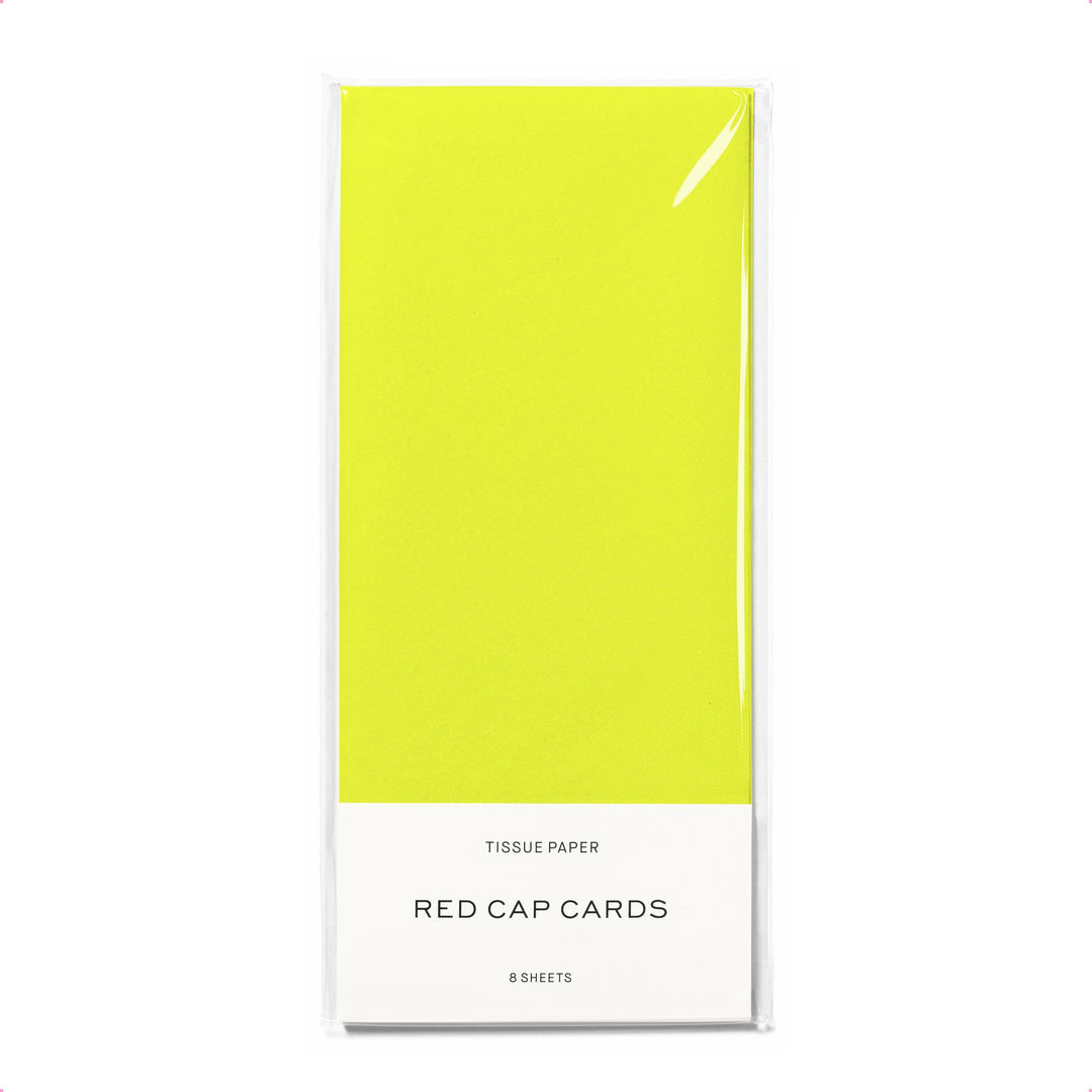 Neon Yellow tissue paper: 8 Sheets