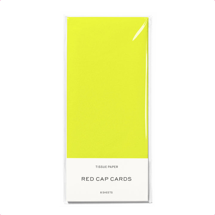 Neon Yellow tissue paper: 8 Sheets