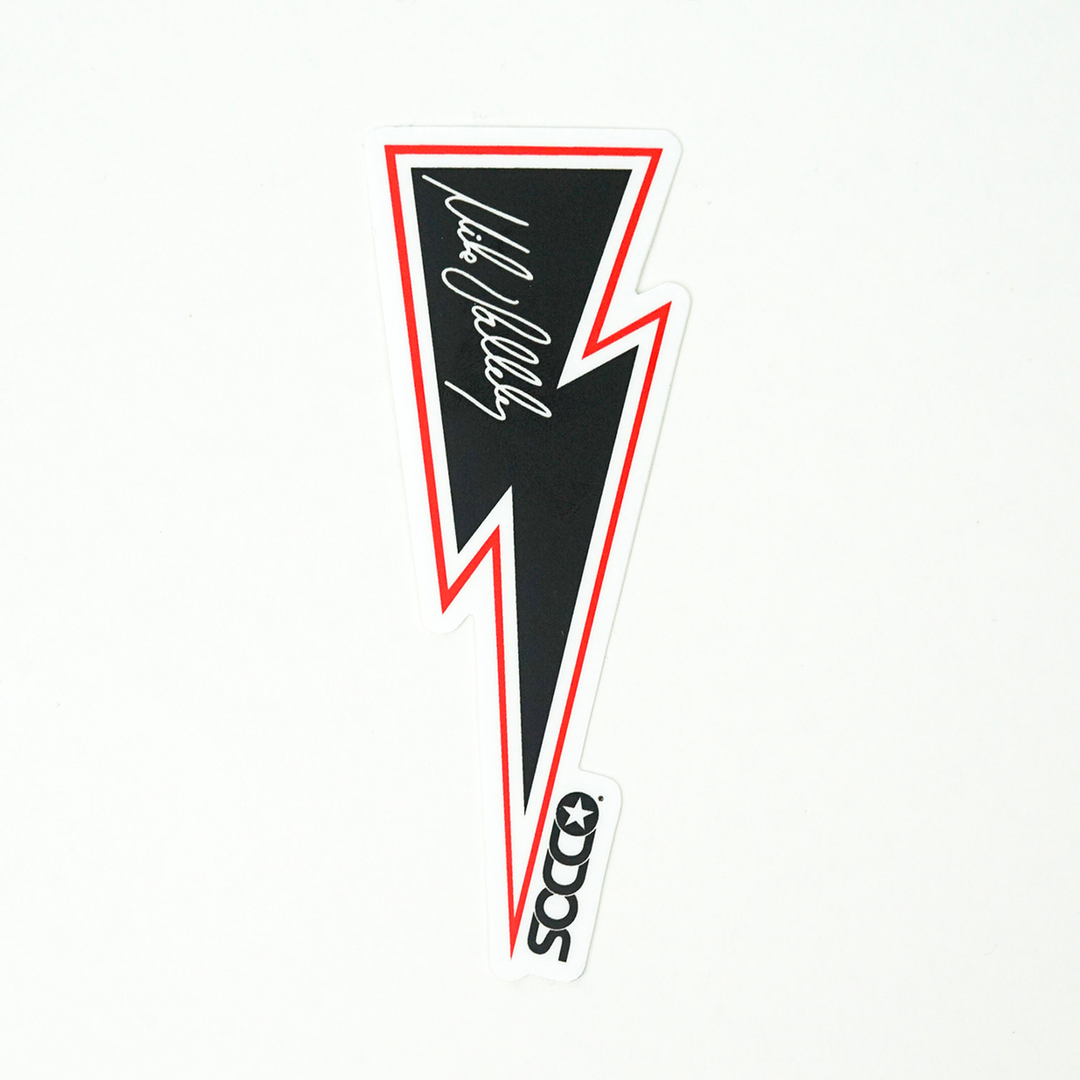 Lightning Bolts | White Stripe Socks