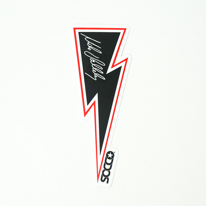 Lightning Bolts | White Stripe Socks