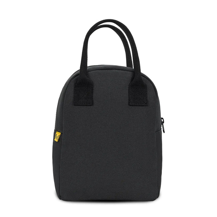 Carbon Black Zipper Lunch Bag