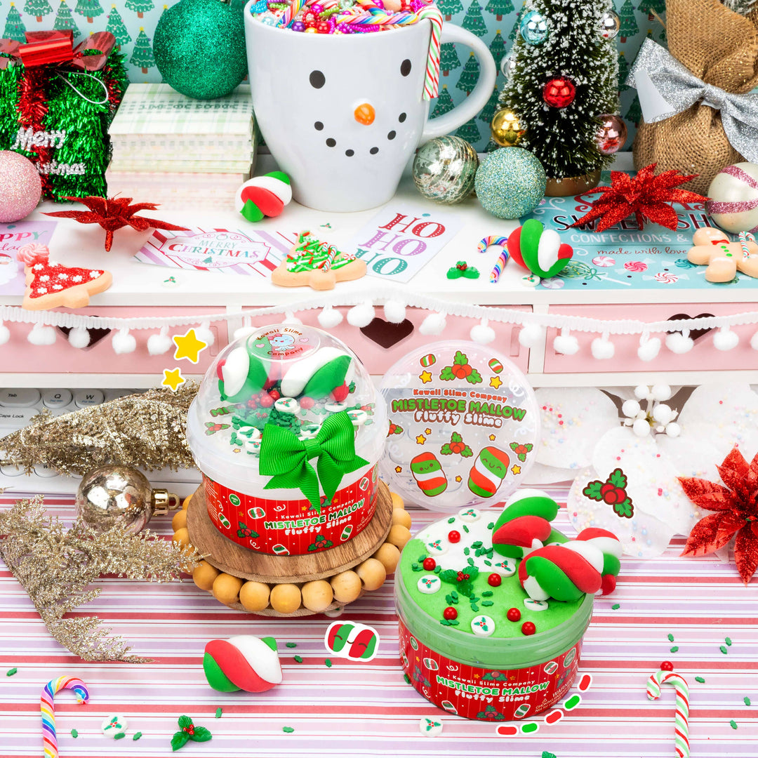 Mistletoe Mallow Fluffy Slime