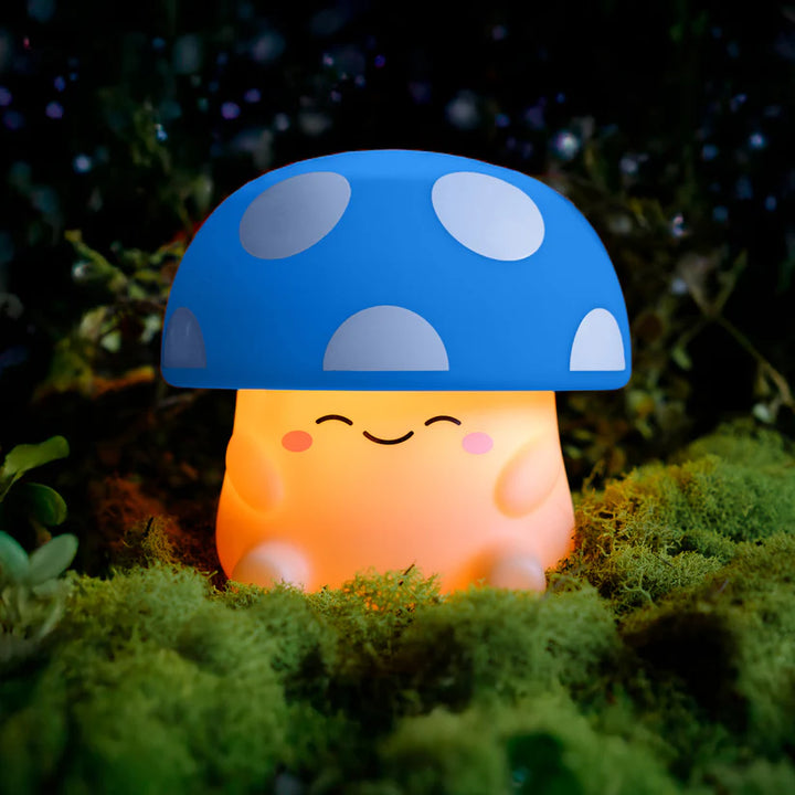 Blue Squishy Mushroom Light