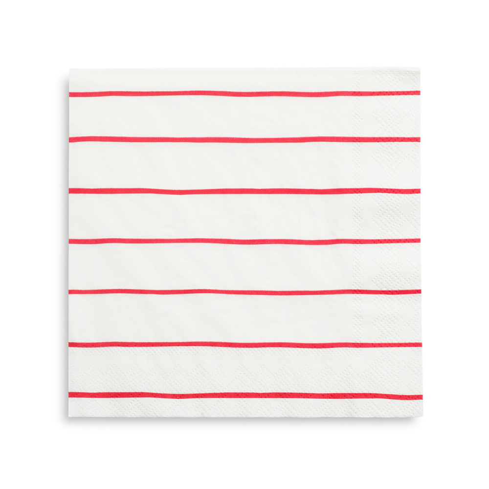 Striped Petite Napkins - 16 Pk. Mint