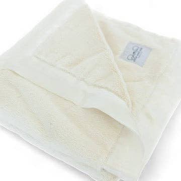 Luxury Baby Blanket with Satin Trim in Luxe Plush, Ivory