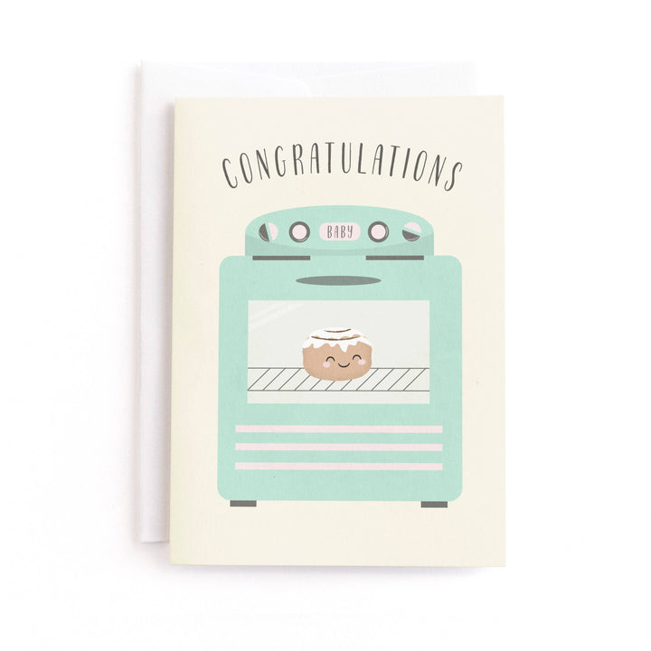 Bun In The Oven, Mama-To-Be Greeting Card