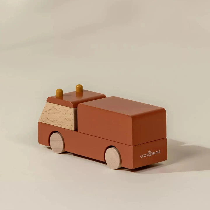Fire Truck Wooden Vehicle