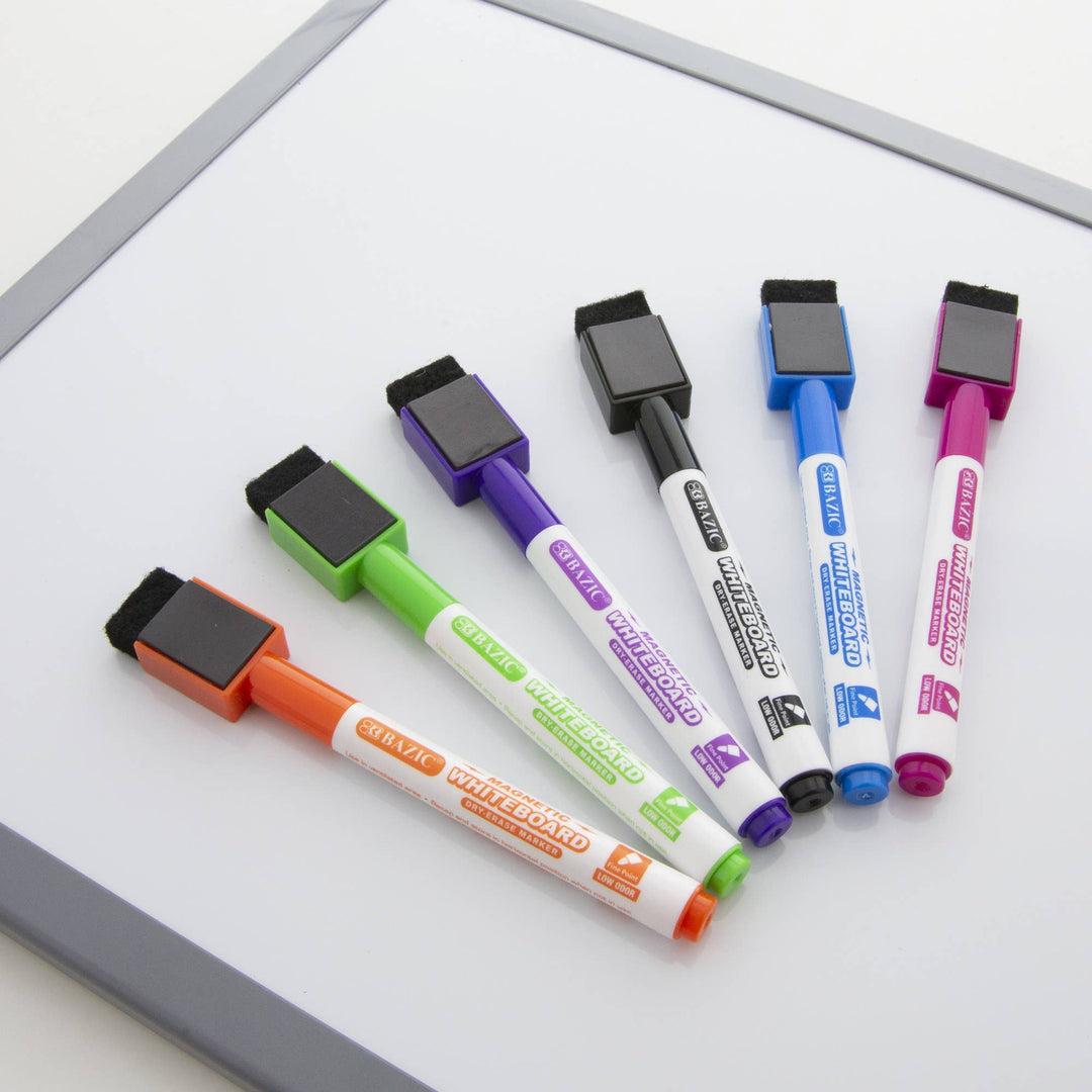 Bright Color Magnetic Dry Erase Markers w/ Eraser