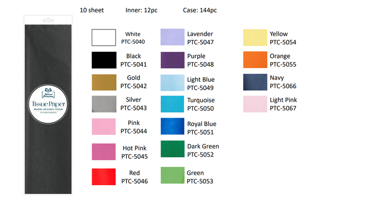 Party Tissue Paper Turquoise, 10 Sheets Gift Wrapping Paper: Turquoise