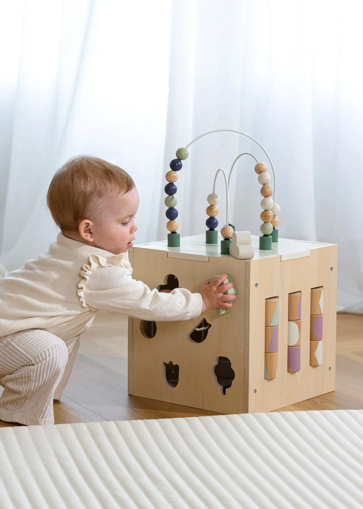 Wooden Activity Cube