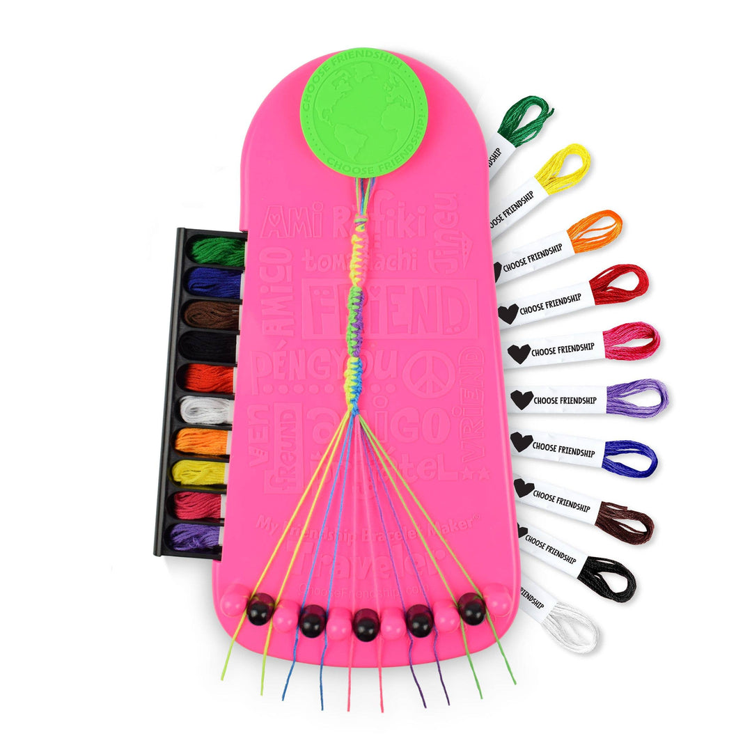 My Friendship Bracelet Maker DIY Craft Kit Blush Pink