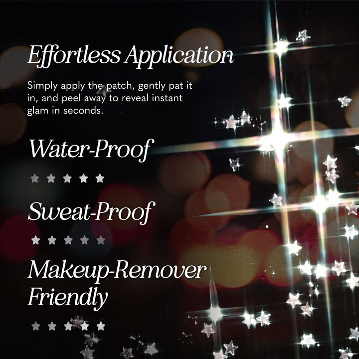 Silver Glitter Freckles Makeup Patches: 6