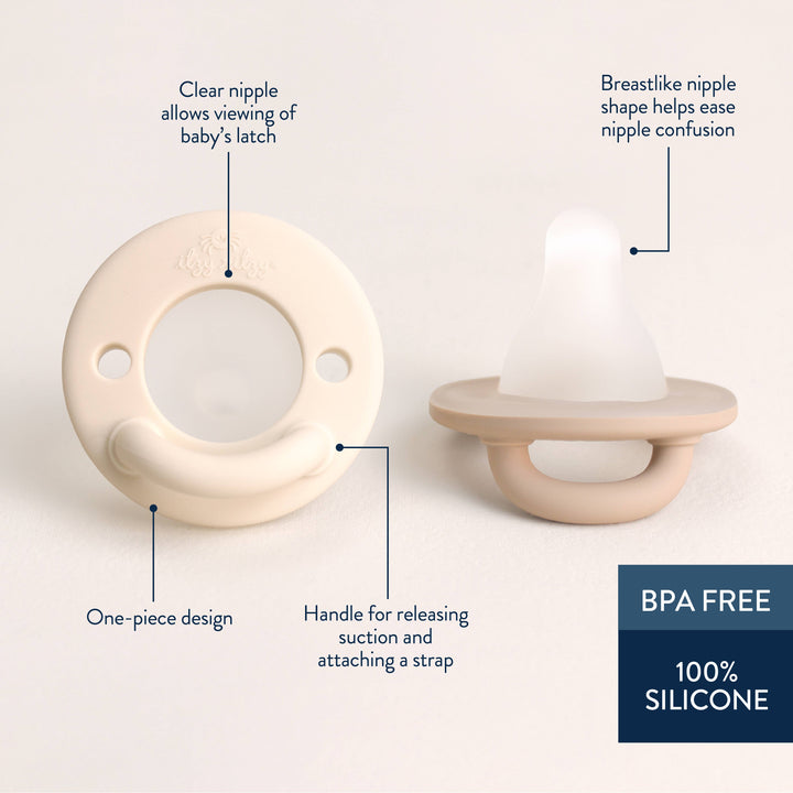 Latch & Soothe Breastlike Pacifier - Pink