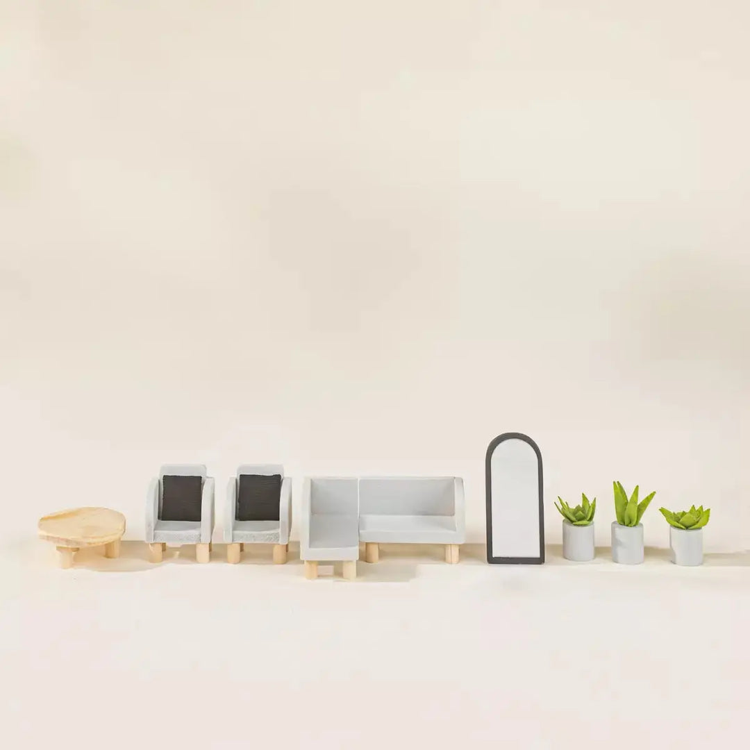 Living Room Wooden Doll House Furniture