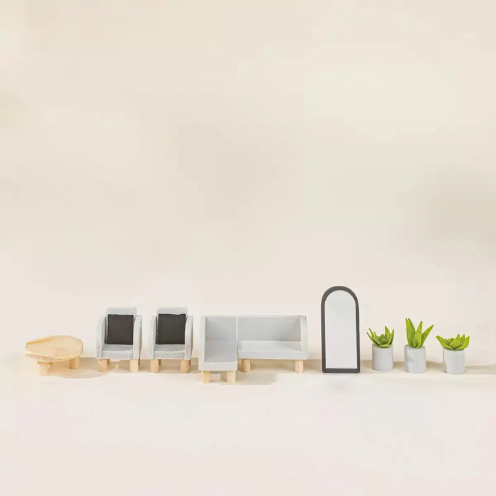 Living Room Wooden Doll House Furniture