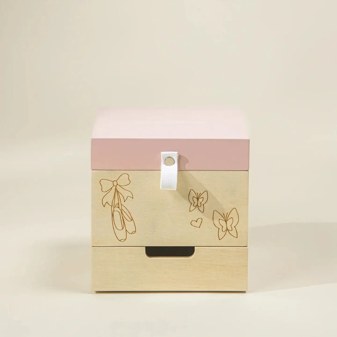 Ballerina Wooden Musical Souvenir Box