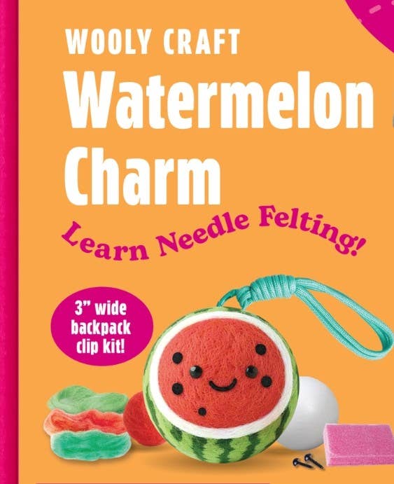 Watermelon Wooly Charm Felt Craft