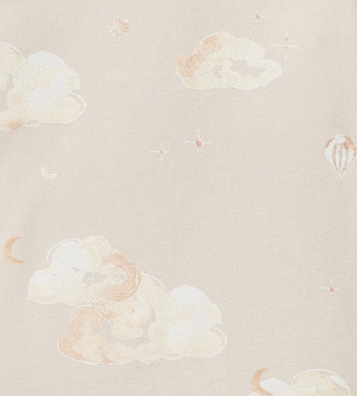 Good Night Sky Organic Cotton Sleep & Play - Limestone: Limestone / 0-3 Months