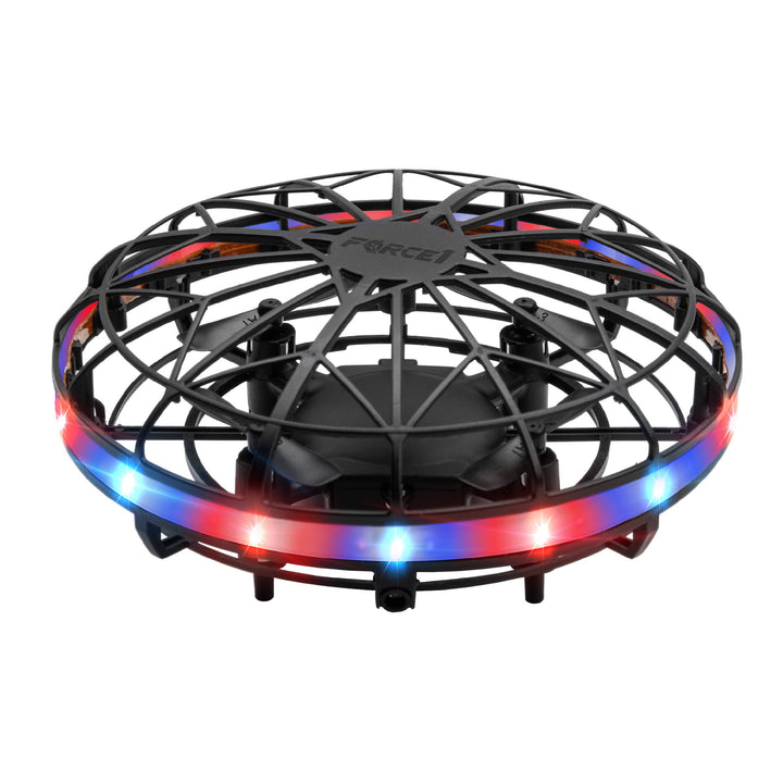 Scoot LED Hand Operated Drone Red/Blue