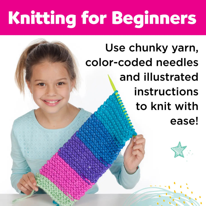 Learn To Knit A Pocket Scarf Craft Kit