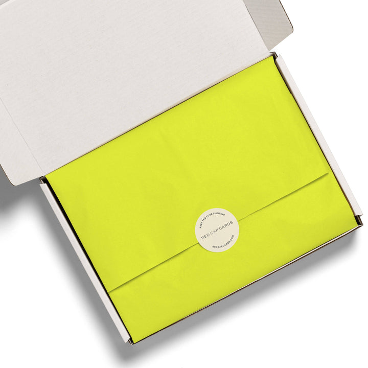 Neon Yellow tissue paper: 8 Sheets