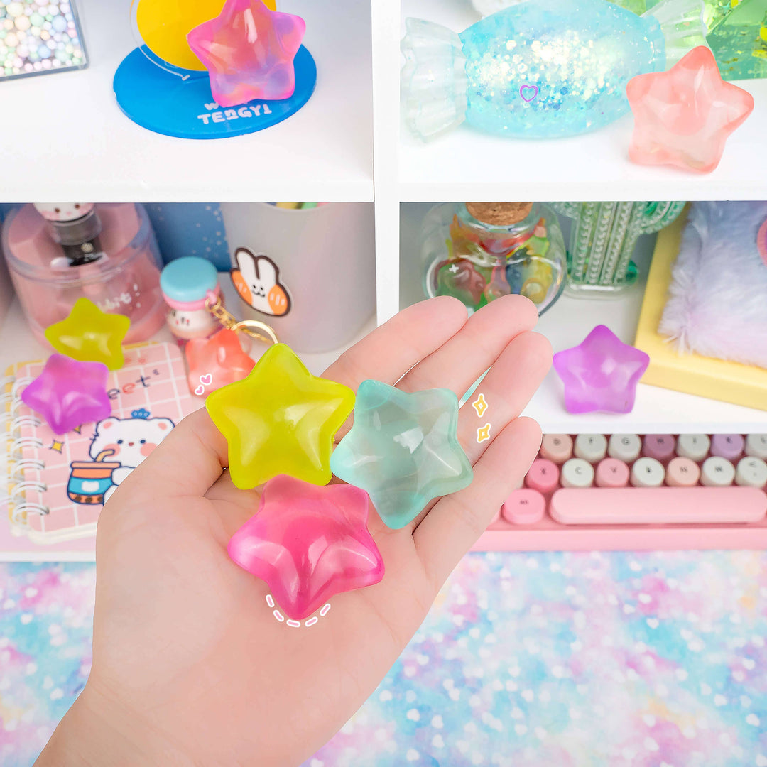 Chubby Chibi Frosted Star Sensory Toy