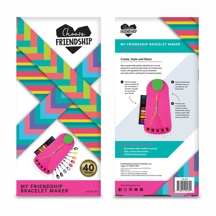 My Friendship Bracelet Maker DIY Craft Kit Blush Pink
