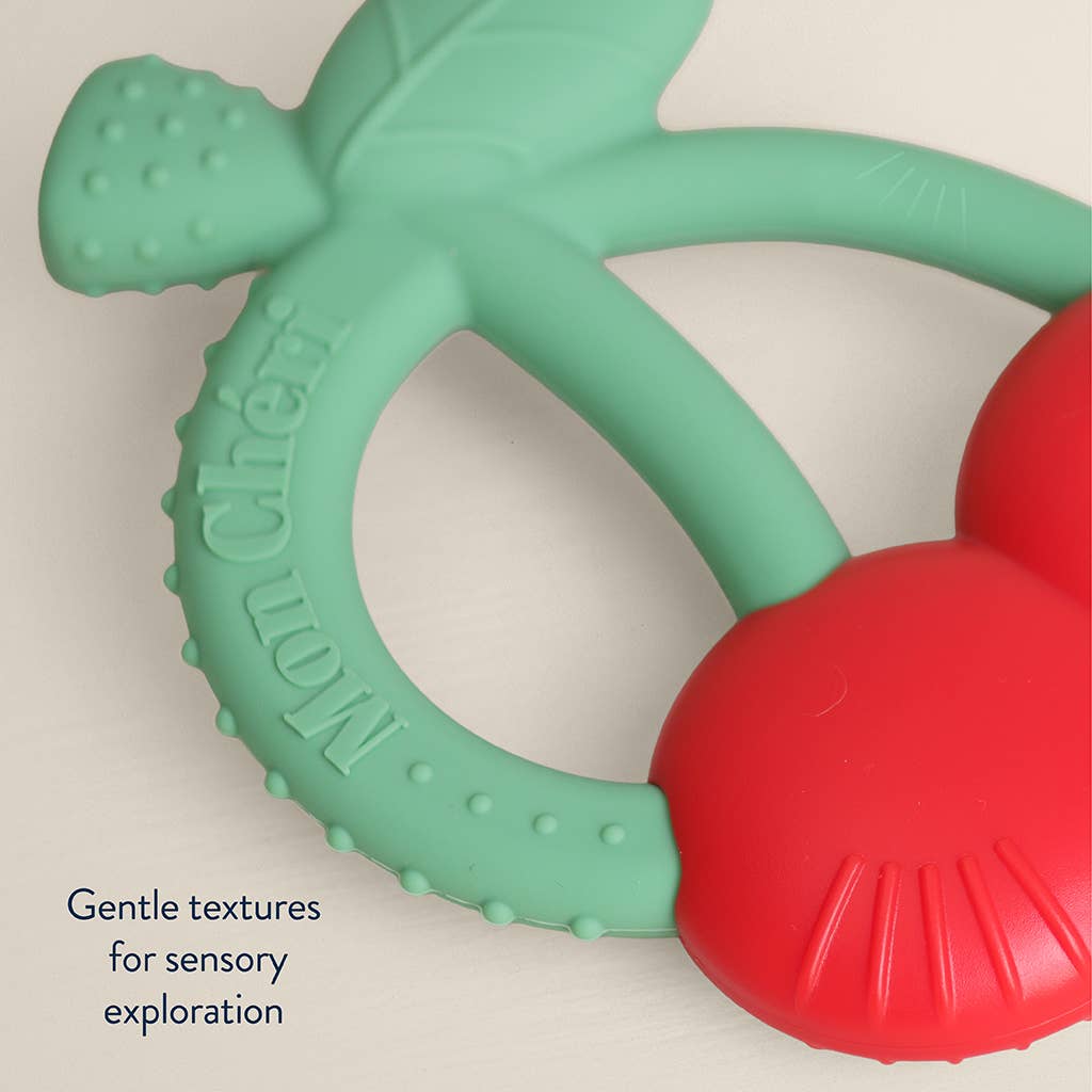 Silicone Teether with Rattle: Goose