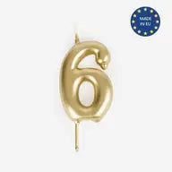 Gold Number Candles
