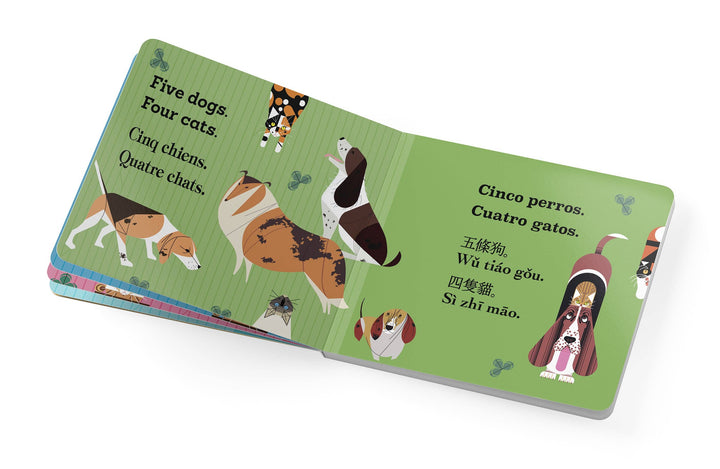 Charley Harper’s Cats and Dogs: Multilingual Counting Book