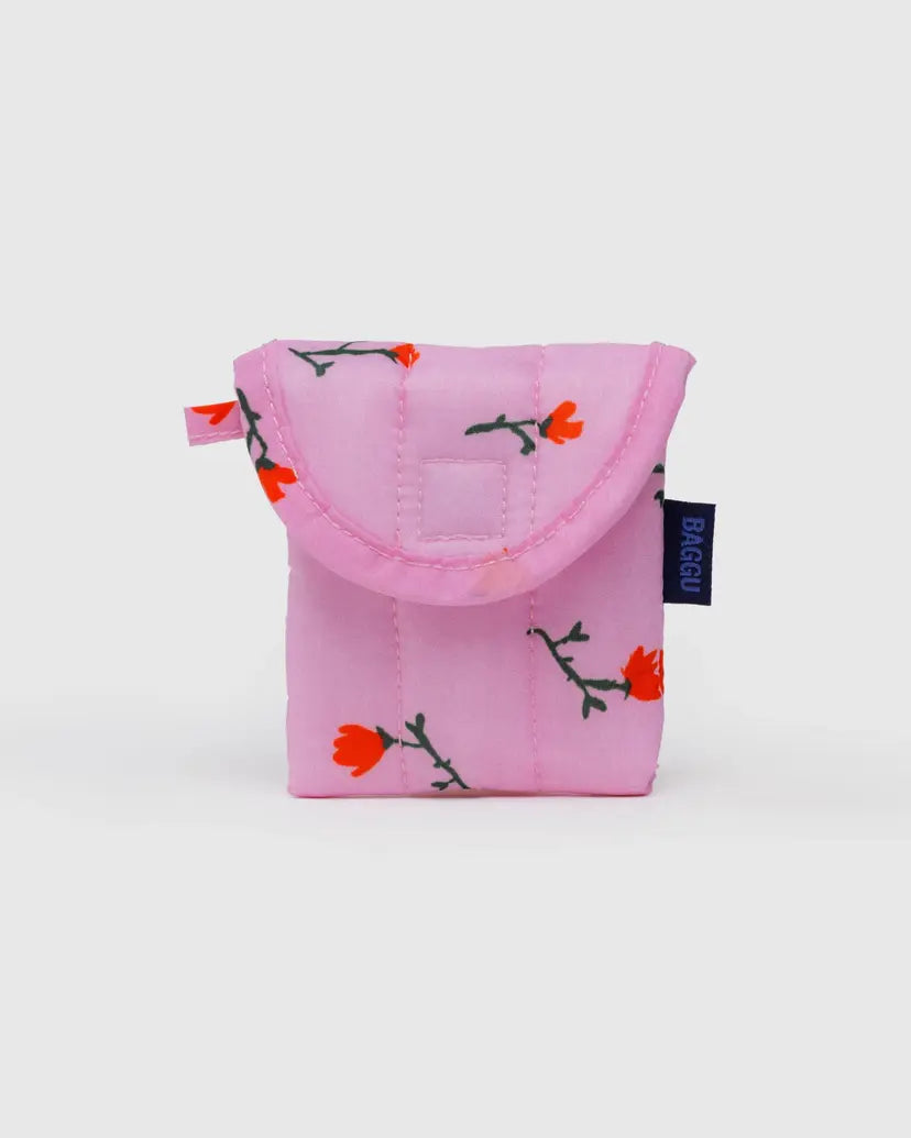 Puffy Earbuds Case - Painted Wildflower