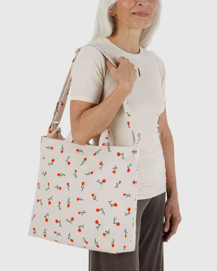 Horizontal Zip Duck Bag - Painted Wildflower