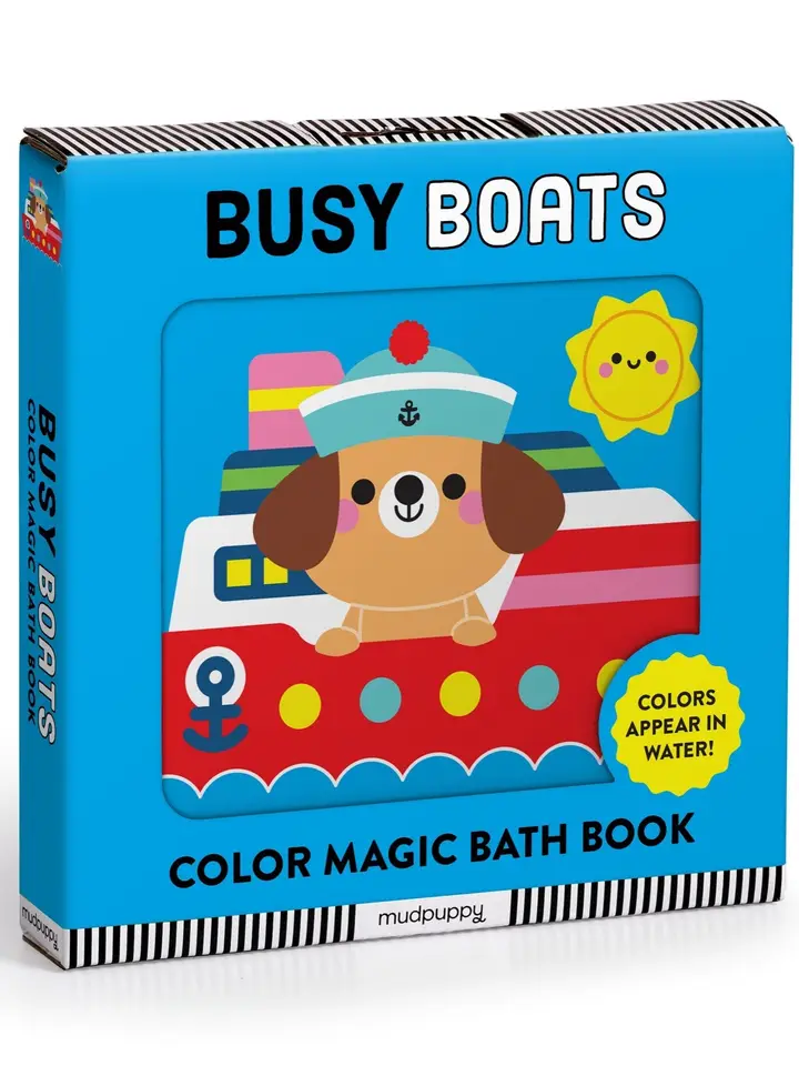 Busy Boats Color Magic Bath Book