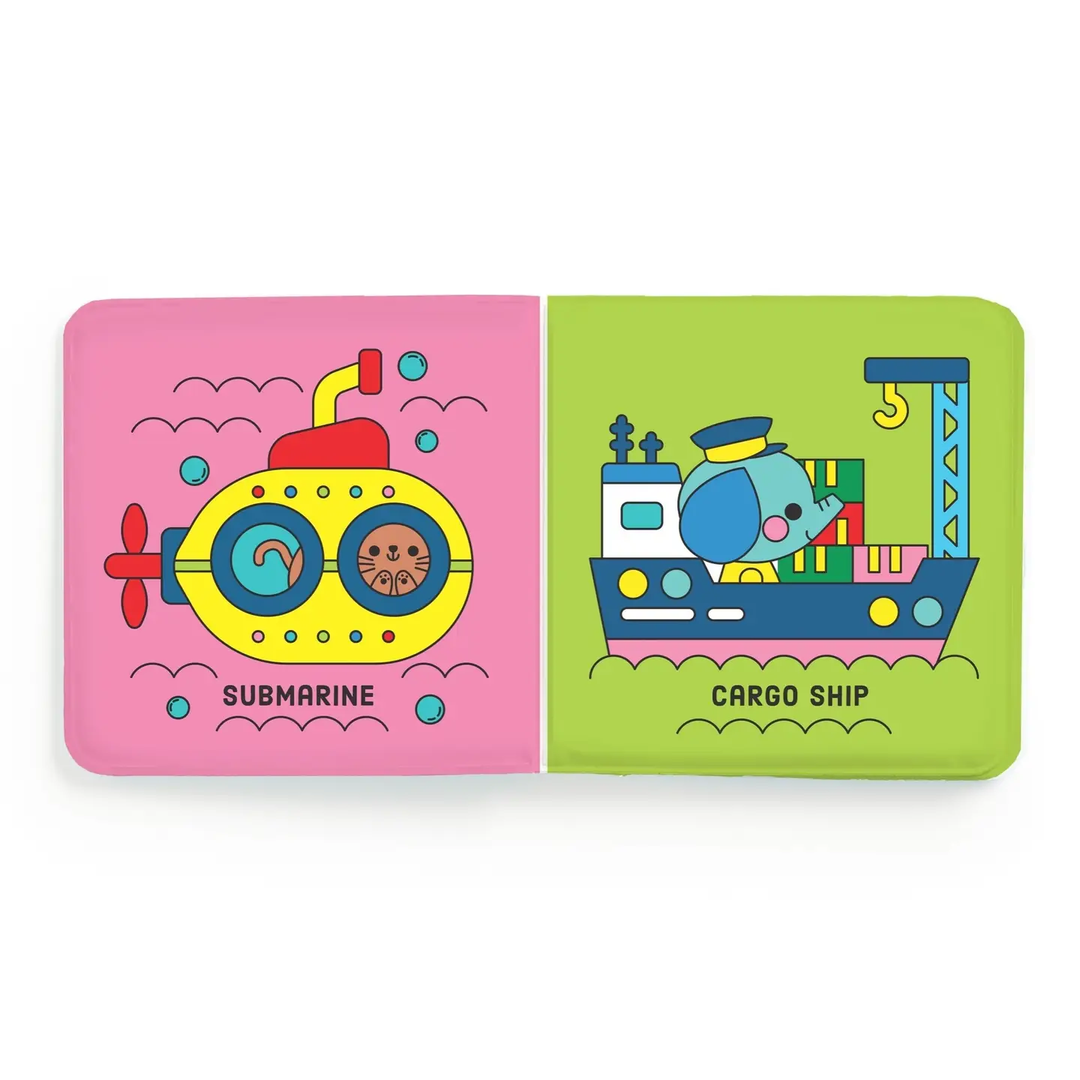 Busy Boats Color Magic Bath Book
