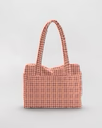 Small Cloud Carry-On Tan Houndstooth