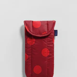 Puffy Glasses Sleeve - Red Polka Dot