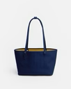Medium Nylon Reversible Tote - Navy Mix
