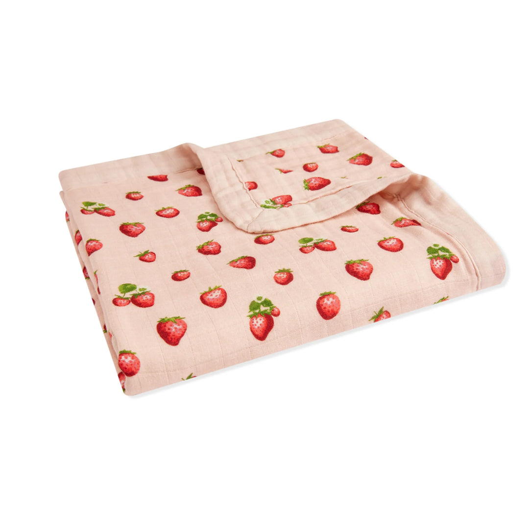 Strawberry Bamboo Big Lovey Blanket