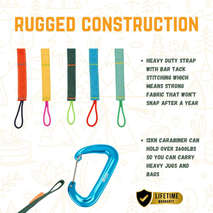 Trail Tether Red Orange