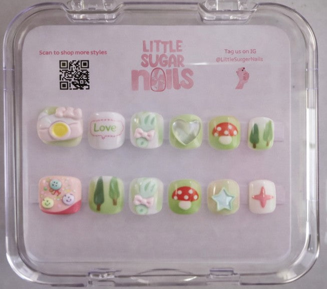 5-8 Years Sweet Garden Nails